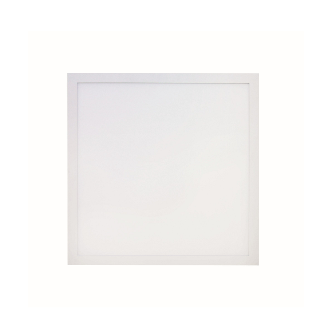 Luminária LED de embutir slim quadrada de 30x30 cm, 24 W e 6500 K da Llum